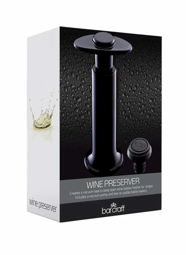 Vinpump Vacuum med 2 vinförslutare – Barcraft