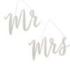 Wooden Mr & Mrs Chair Signs Beatiful botanics